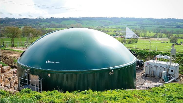 PowerCompact Biogasanlage Worthy Farm für das Glastonbury Festival in UK