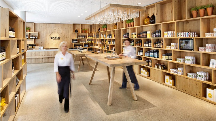 © Ölmühle Fandler GmbH, Fotograf: Gehard Wasserbauer Verkaufsshop bei Ölmühle Fandler GmbH