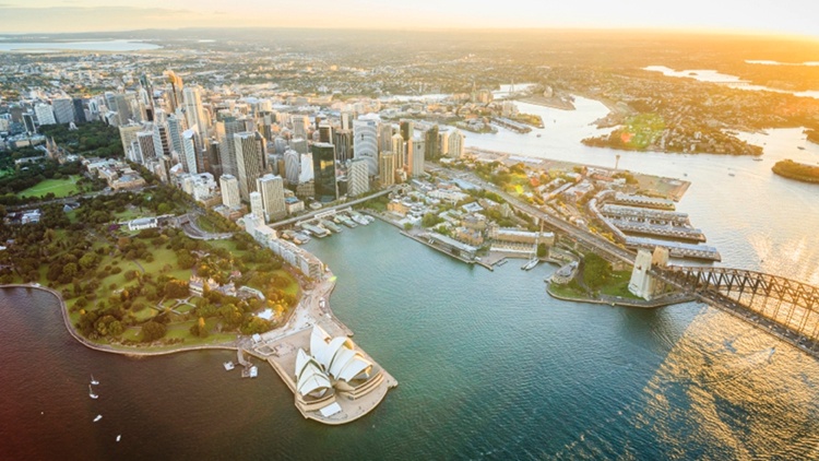 Luftaufnahme der Stadt Sydney
