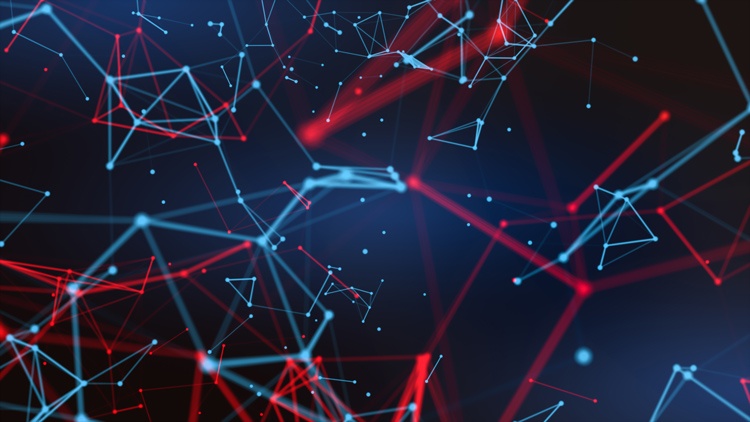 © yingyaipumi/Adobe Stock abstrakte Grafik: durch Linien verbundene Punkte